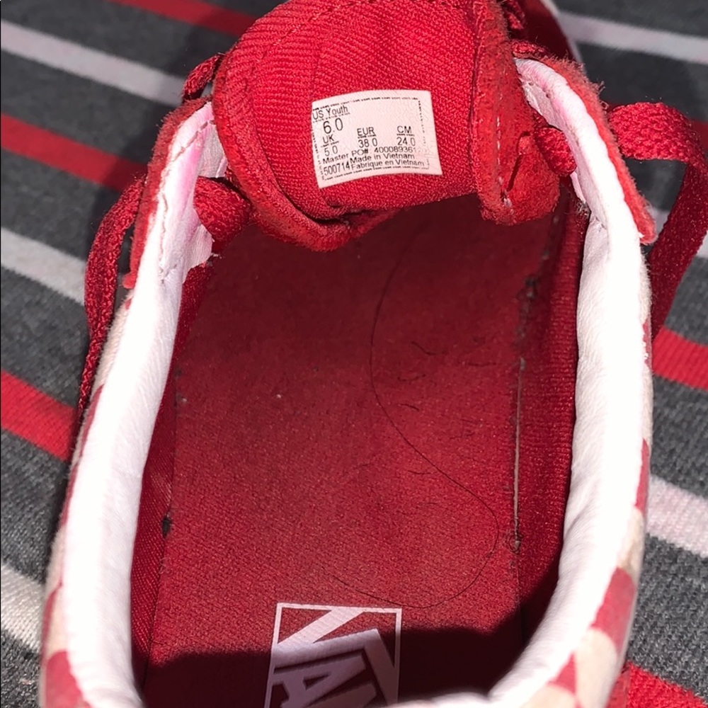 (Checkered)Chilli Peppers Vans(6Y) - Picture 9 of 9